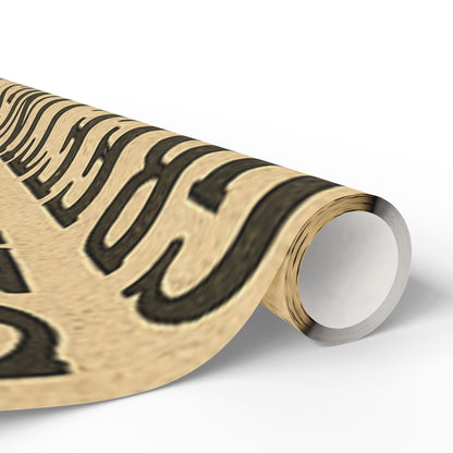 Wrapping Papers Vintage Newspaper Christmas Wrapping Paper | Black & White Retro Holiday Gift Wrap