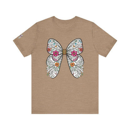 Butterfly Unisex Tee, Nature Lover Shirt, Spring Graphic Top, Insect Print T-Shirt, Garden Theme Clothing