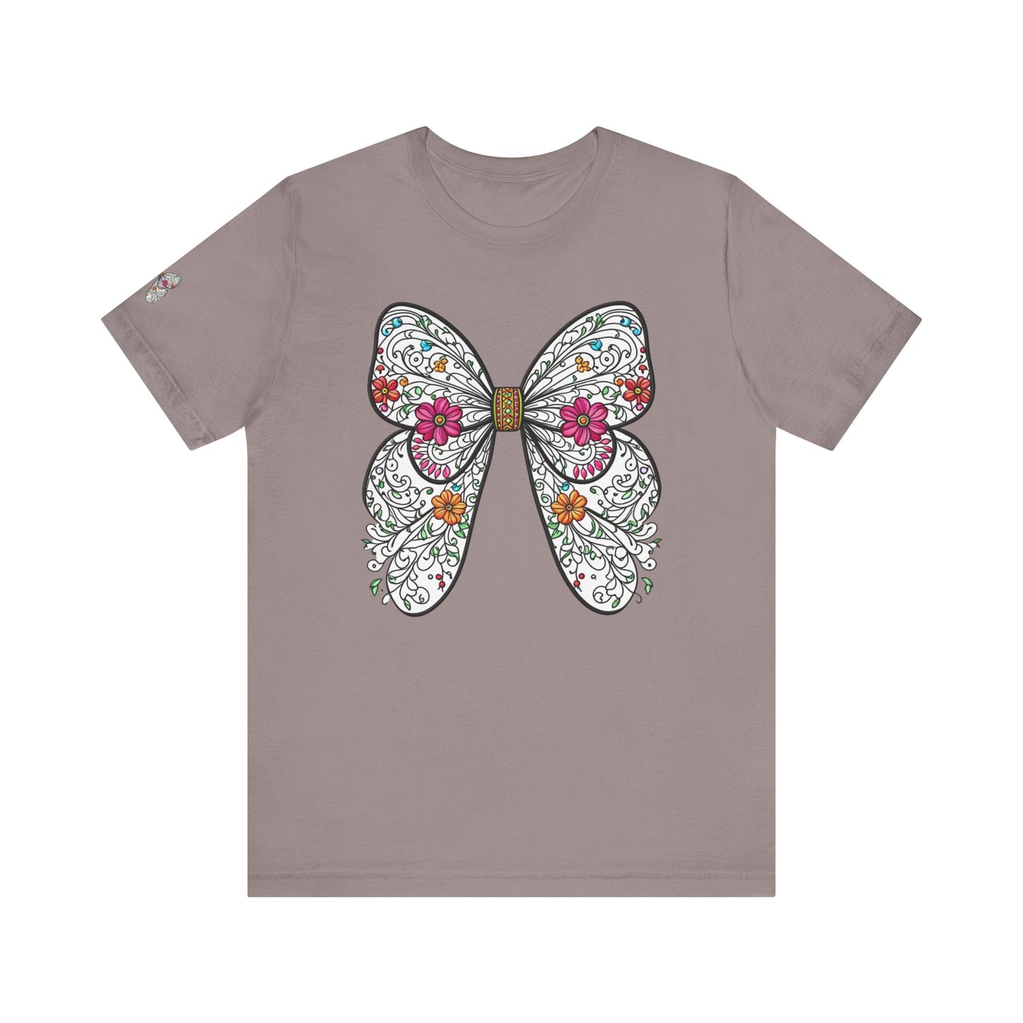 Butterfly Unisex Tee, Nature Lover Shirt, Spring Graphic Top, Insect Print T-Shirt, Garden Theme Clothing