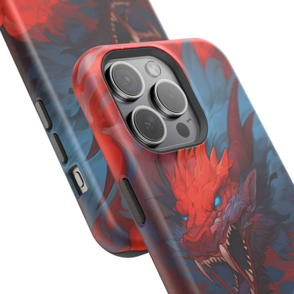 Phone Cases, Red Dragon Design, Dragon Lover Gift, Protective Cover, Unique Phone Accessories, Mythical Creature Phone Case