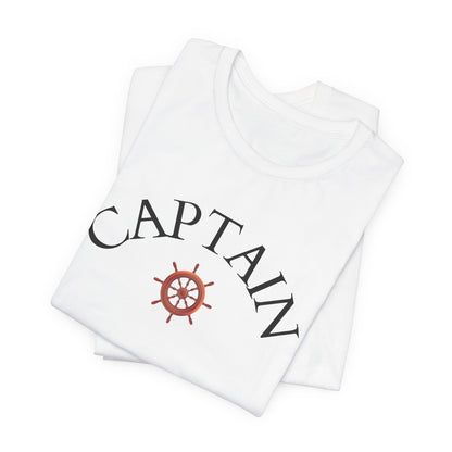 T-Shirt Captain, Nautical Graphic Tee, Sea Lover Shirt, Sailor Theme Top, Unisex Beach Style