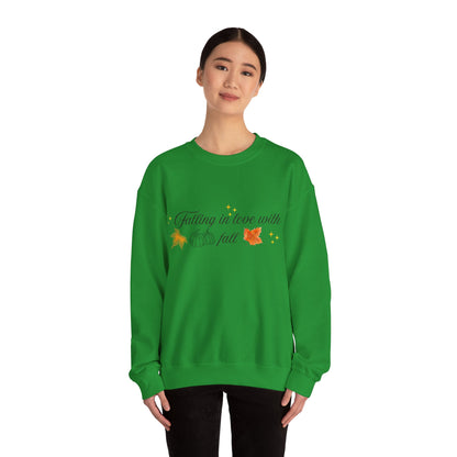 Swetshirt Falling  In Love With Fall Crewneck