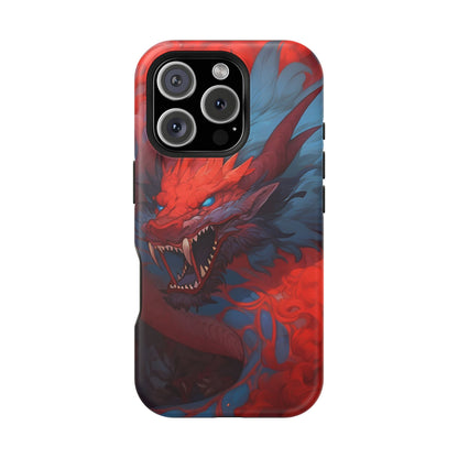 Phone Cases, Red Dragon Design, Dragon Lover Gift, Protective Cover, Unique Phone Accessories, Mythical Creature Phone Case