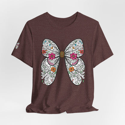 T-Shirt Butterfly , Nature Lover Tee, Spring Graphic Top, Garden Inspired Shirt, Unisex Insect Design