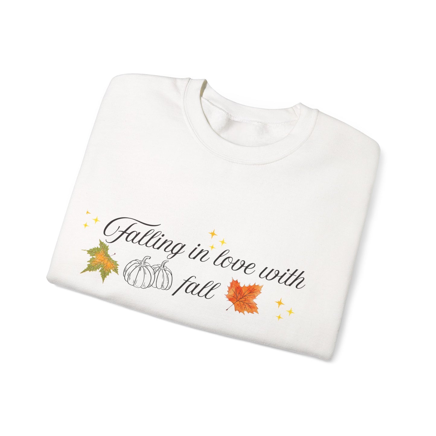 Swetshirt Falling  In Love With Fall Crewneck