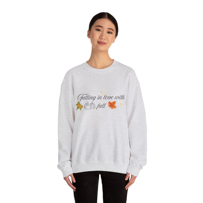 Swetshirt Falling  In Love With Fall Crewneck
