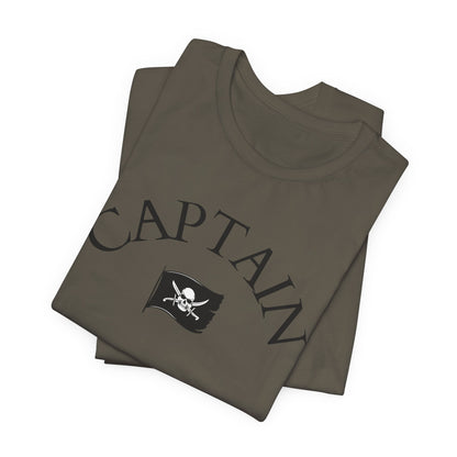 T-Shirt Captain  Nautical Graphic Tee, Sea Lover Shirt, Sailor Theme Top, Unisex Beach Style