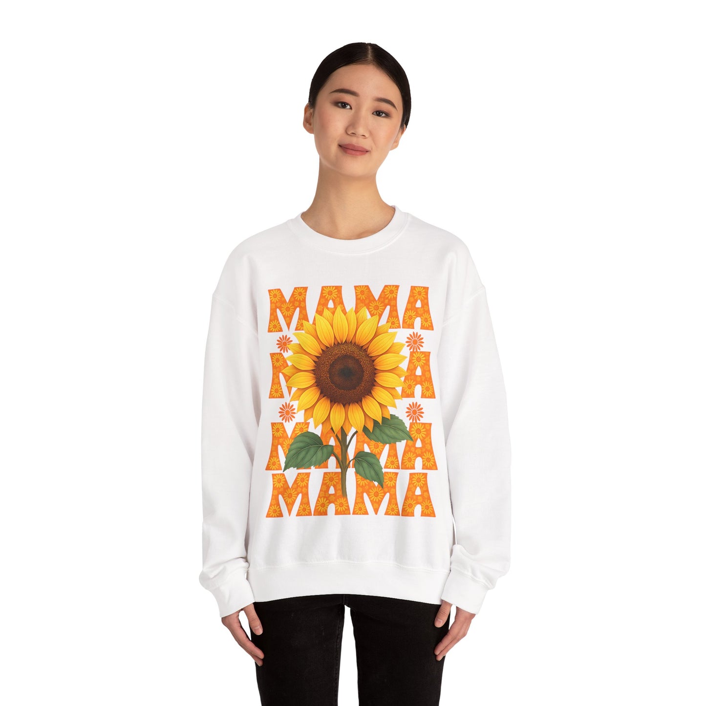 Mama Sweatshirt, Mother's Day Gift, Floral Crewneck Jumper, Gift for Mom, Cute Mom Apparel, Cozy Motherhood Pullover