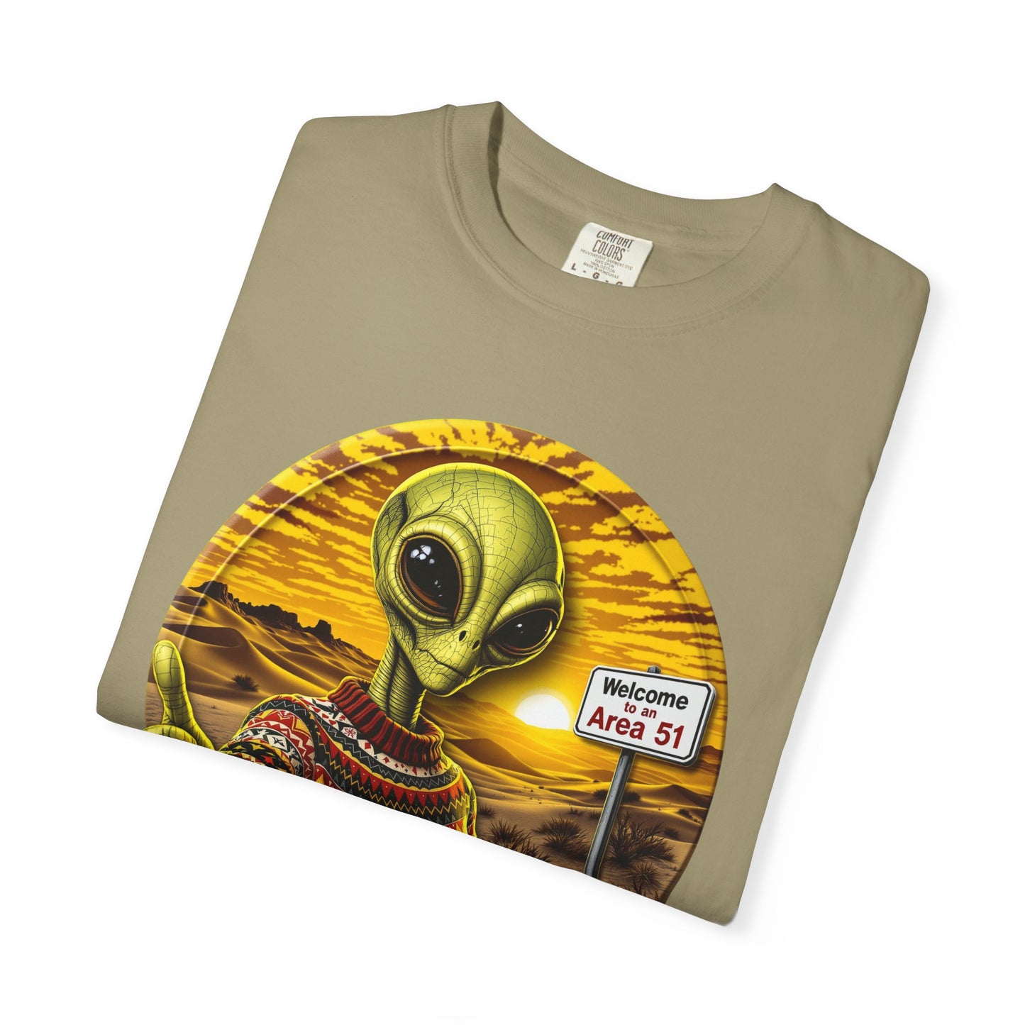 Area 51 Alien Ugly Sweater T-shirt, Extraterrestrial Graphic Tee, UFO Lover Gift, Funny Space Shirt, Ayy Lmao Clothing, Alien Abduction