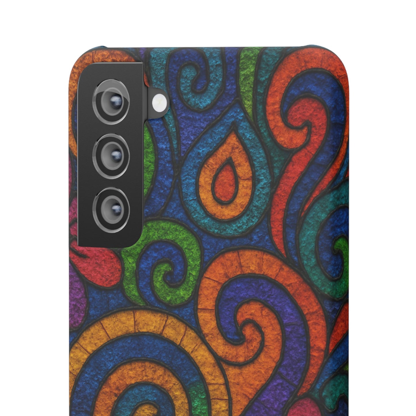 Psychedelic Hippie Phone Case, Boho Rainbow Retro 70s Groovy Art Cover