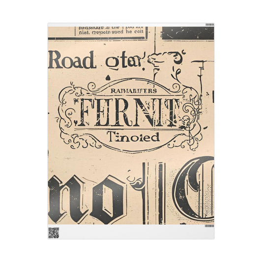 Wrapping Papers Vintage Newspaper Christmas Wrapping Paper | Black & White Retro Holiday Gift Wrap