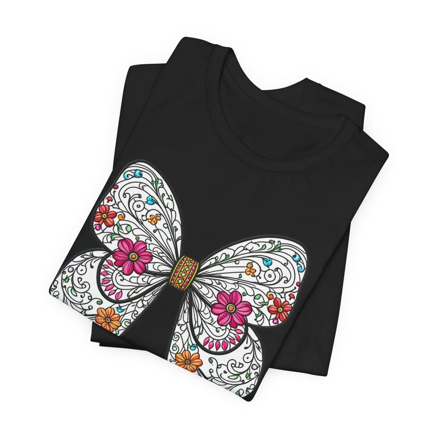 T-Shirt Butterfly , Nature Lover Tee, Spring Graphic Top, Garden Inspired Shirt, Unisex Insect Design