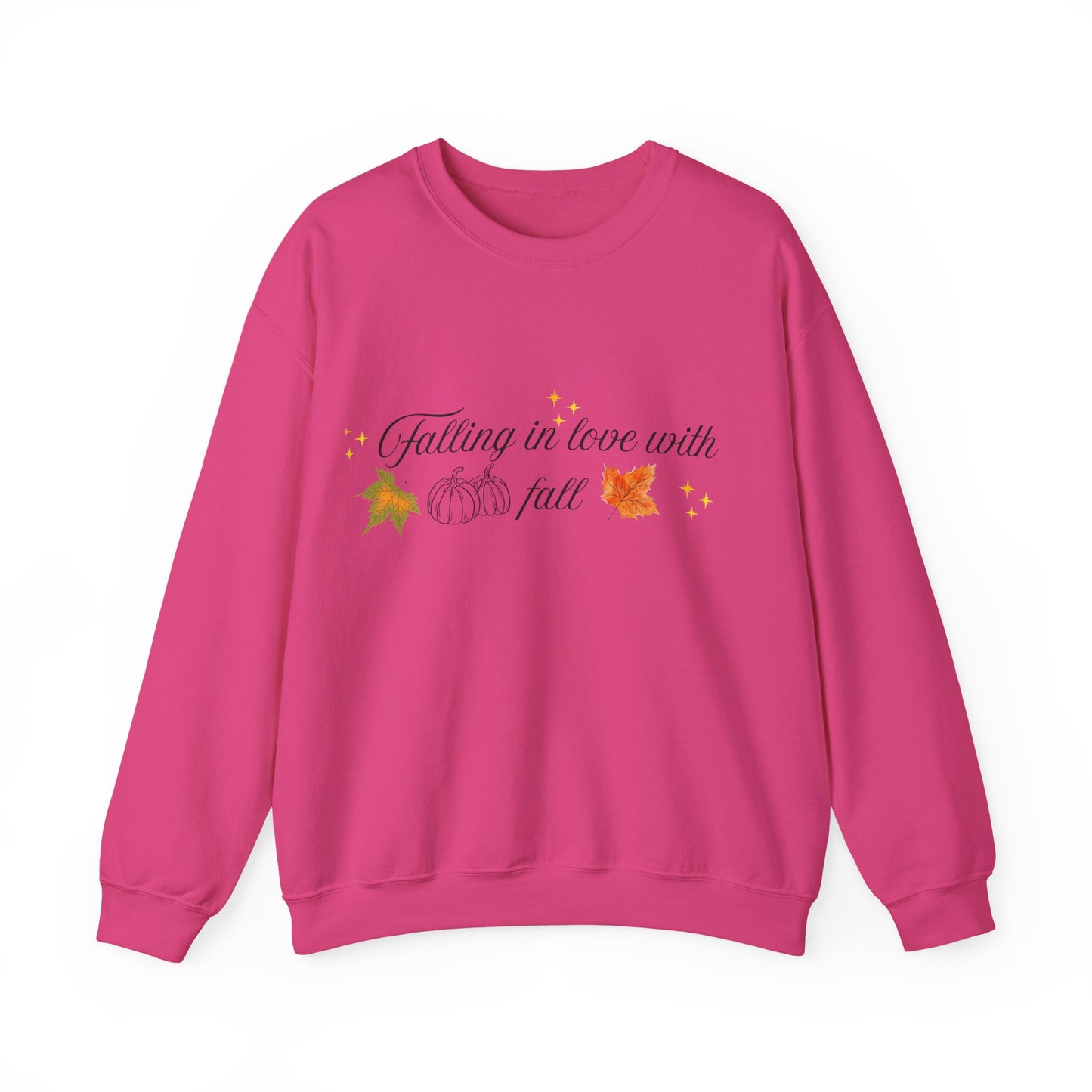 Swetshirt Falling  In Love With Fall Crewneck