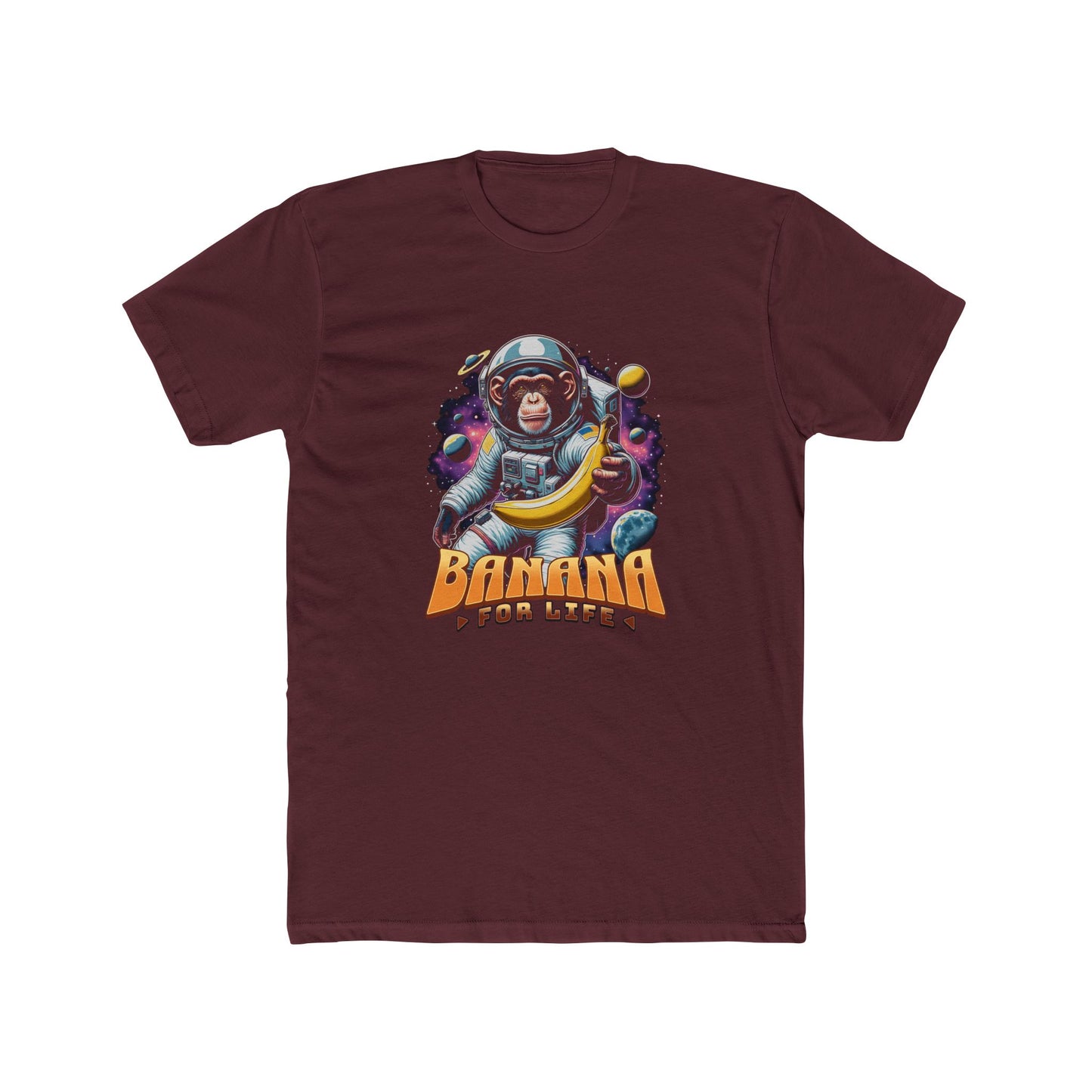 Unisex Cotton Crew Tee Banana for life