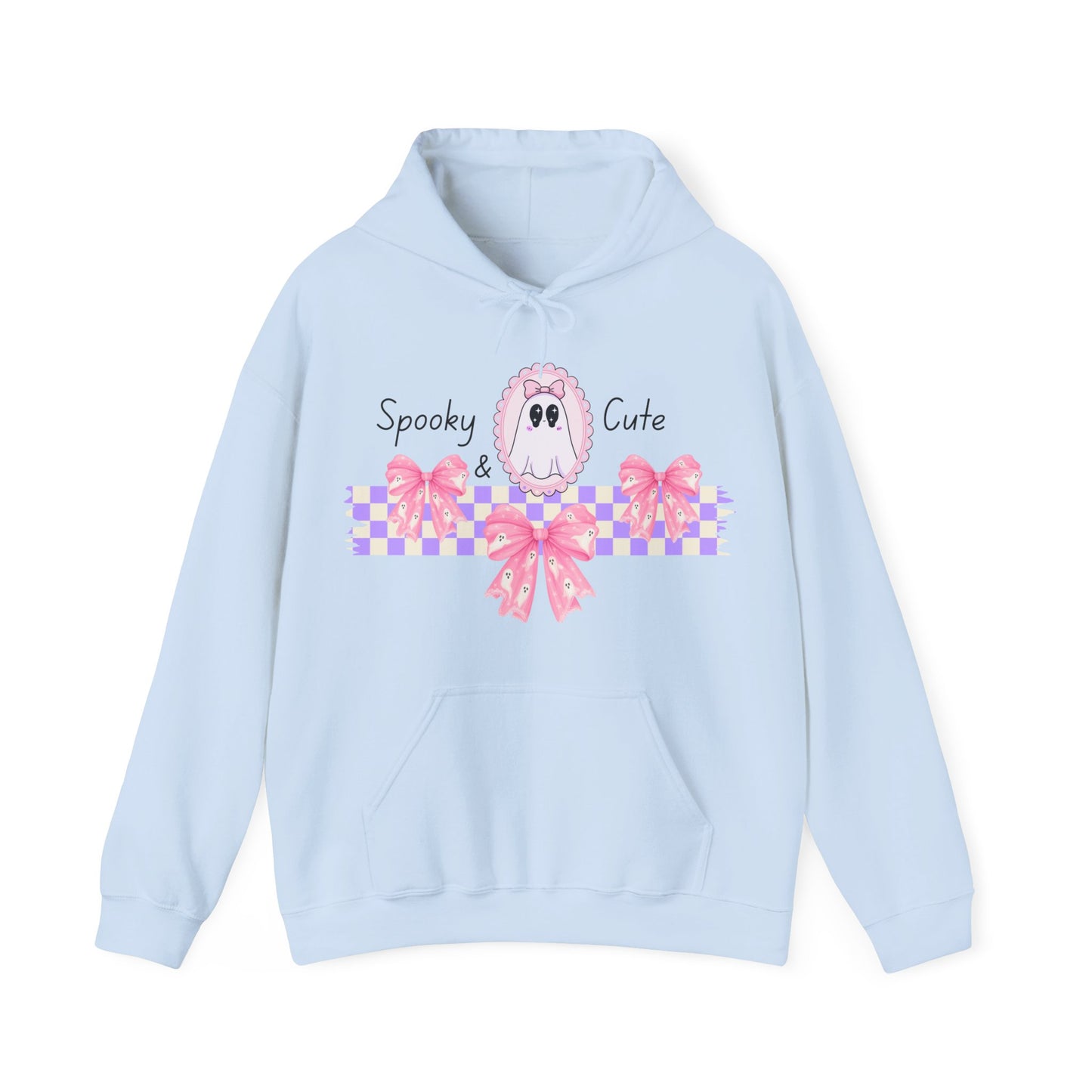 Spooky and Cute Pink Ghosts Unisex Hoodie - Halloween Sweatshirt, Gender-Neutral Pullover, Scary & Adorable Top