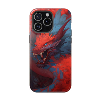 Phone Cases, Red Dragon Design, Dragon Lover Gift, Protective Cover, Unique Phone Accessories, Mythical Creature Phone Case