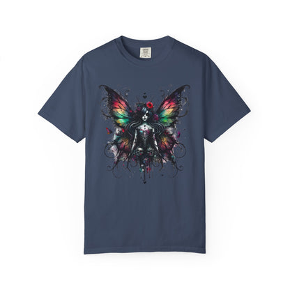 Gothic Fairy Tattoo T-shirt, Dark Fantasy Tee, Alternative Clothing, Magical Creature Shirt, Unique Gift Idea