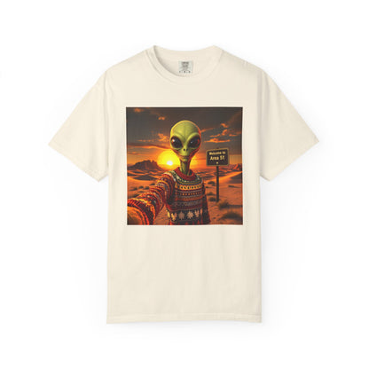 T-Shirt Alien Ugly Sweater,  Area 51 Christmas Tee, Funny Extraterrestrial Shirt, UFO Lover Gift, Space Holiday Top
