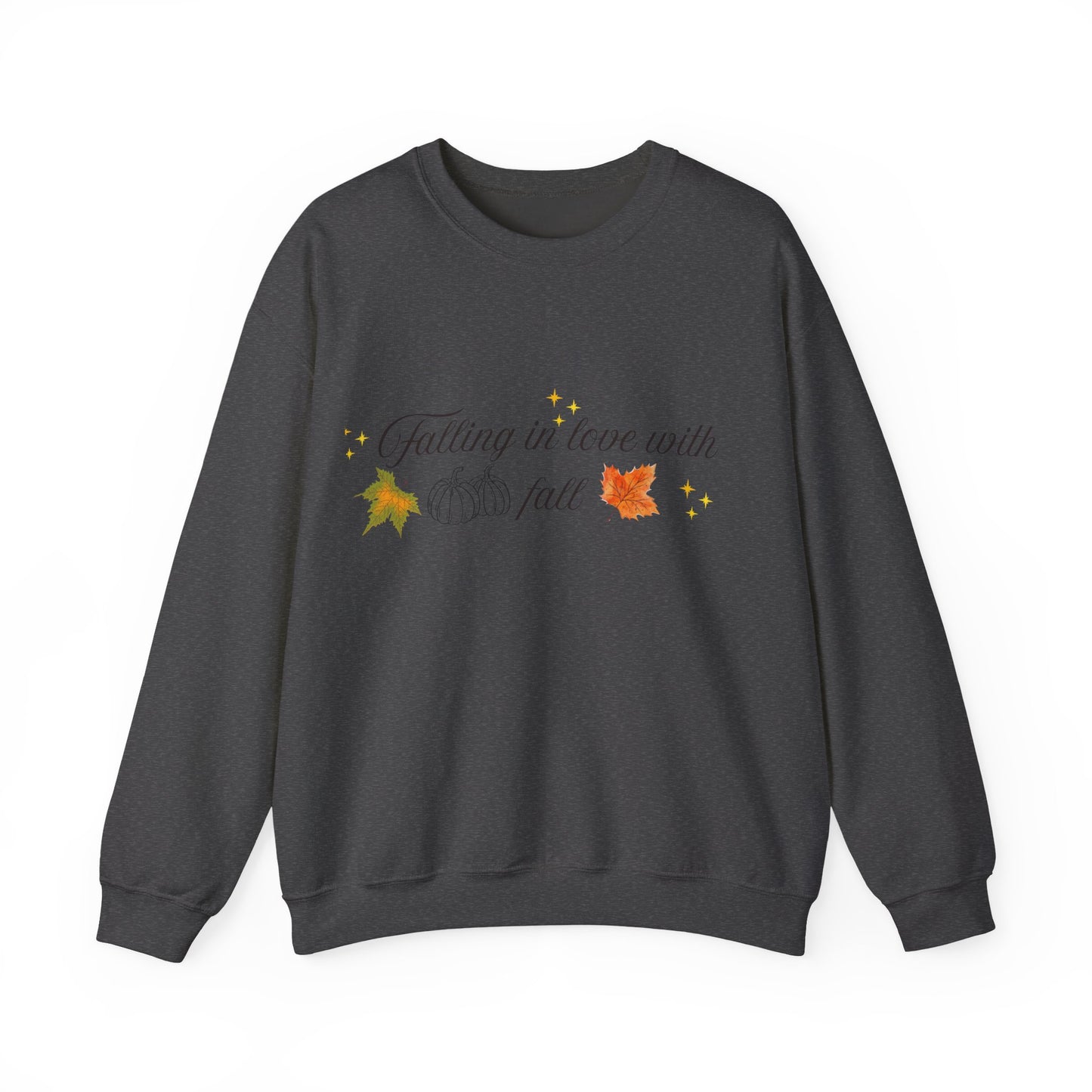 Swetshirt Falling  In Love With Fall Crewneck