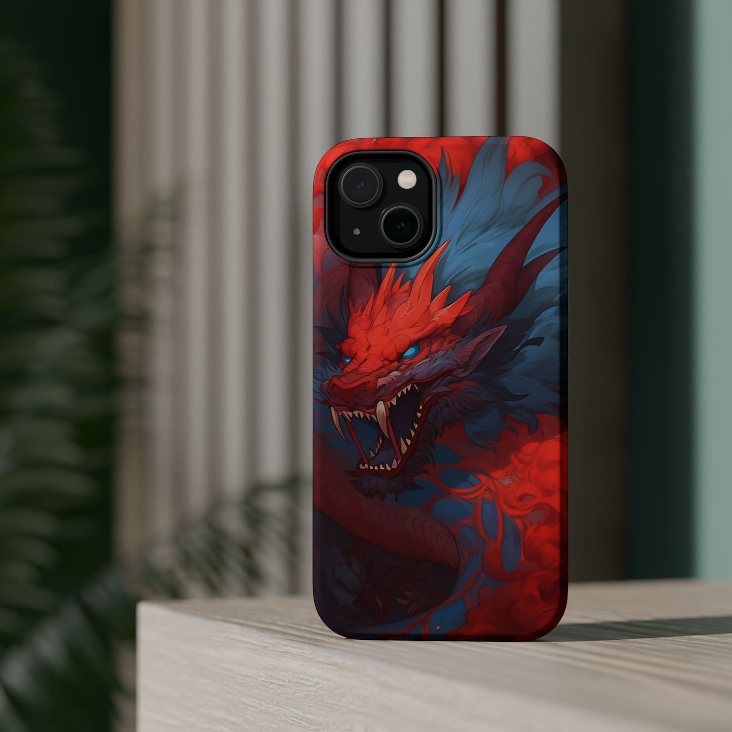 Phone Cases, Red Dragon Design, Dragon Lover Gift, Protective Cover, Unique Phone Accessories, Mythical Creature Phone Case