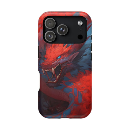 Phone Cases, Red Dragon Design, Dragon Lover Gift, Protective Cover, Unique Phone Accessories, Mythical Creature Phone Case
