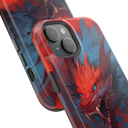 Phone Cases, Red Dragon Design, Dragon Lover Gift, Protective Cover, Unique Phone Accessories, Mythical Creature Phone Case