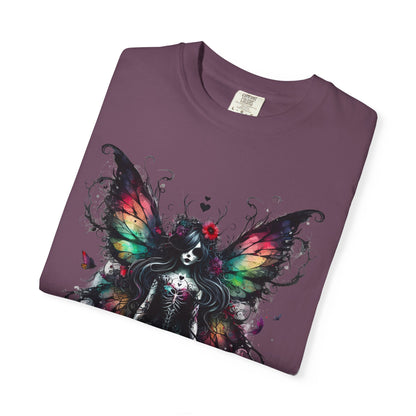 Gothic Fairy Tattoo T-shirt, Dark Fantasy Tee, Alternative Clothing, Magical Creature Shirt, Unique Gift Idea