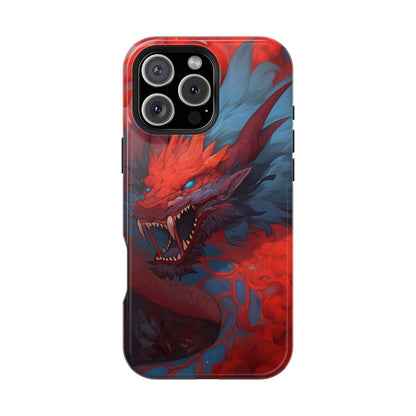 Phone Cases, Red Dragon Design, Dragon Lover Gift, Protective Cover, Unique Phone Accessories, Mythical Creature Phone Case