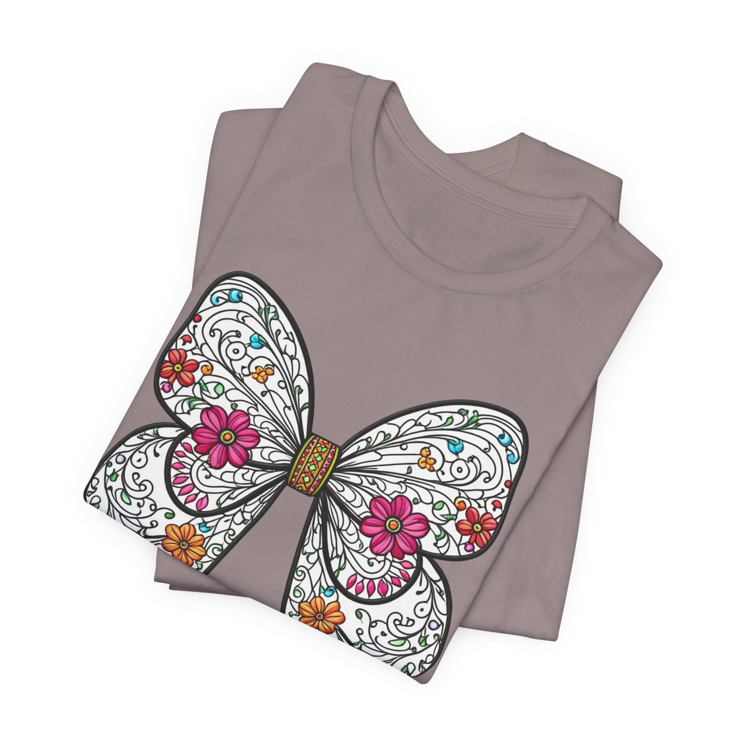 Butterfly Unisex Tee, Nature Lover Shirt, Spring Graphic Top, Insect Print T-Shirt, Garden Theme Clothing
