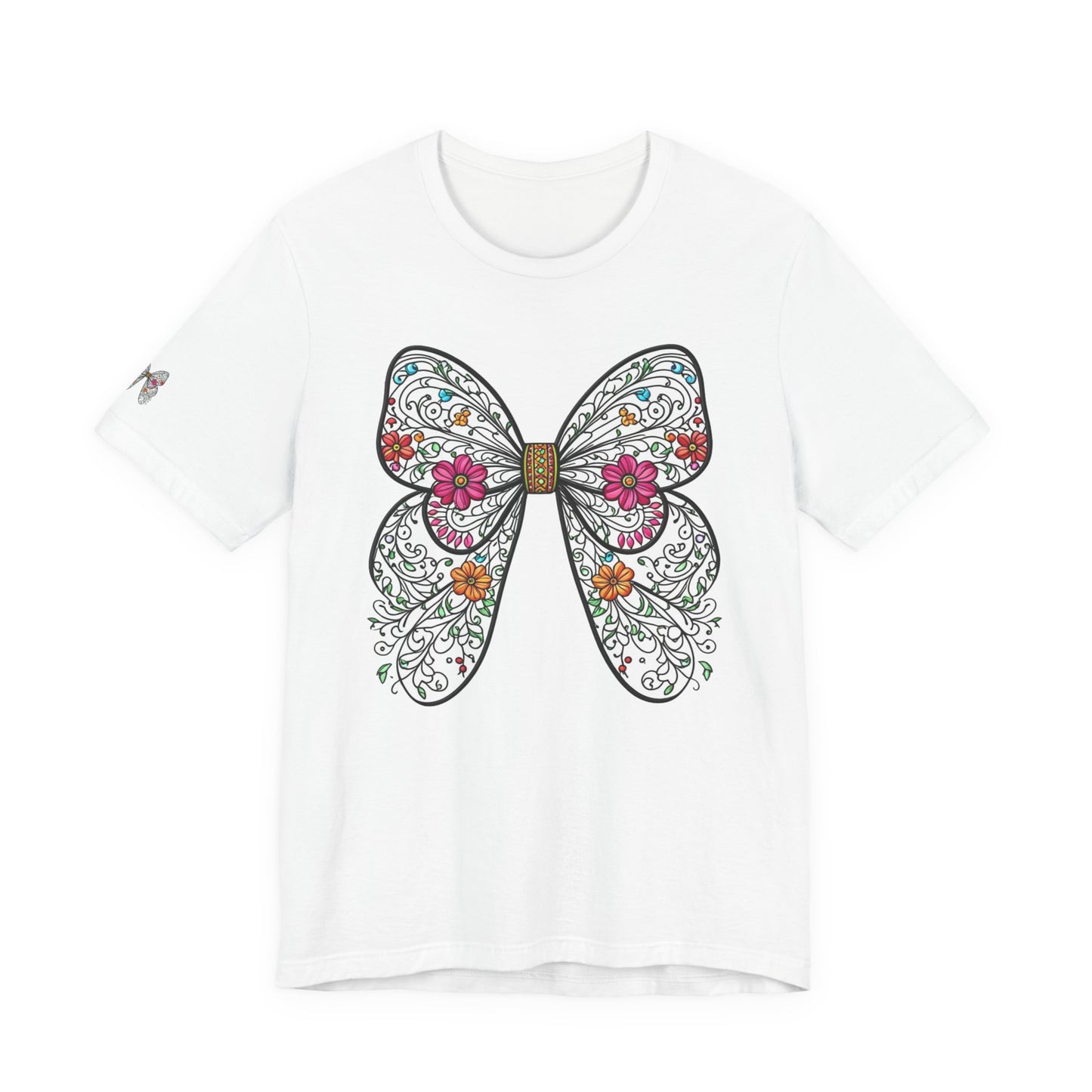 T-Shirt Butterfly , Nature Lover Tee, Spring Graphic Top, Garden Inspired Shirt, Unisex Insect Design