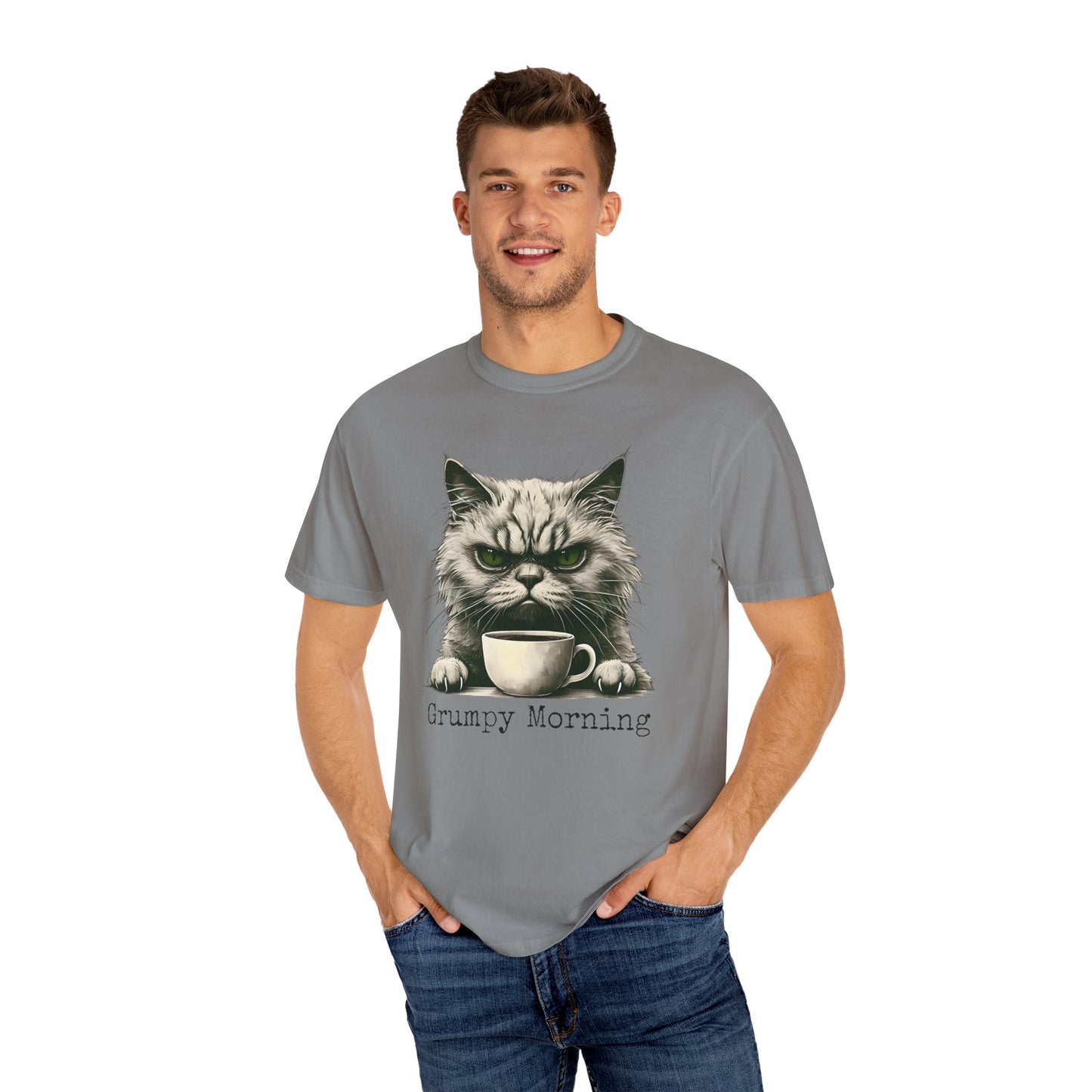 Grumpy Morning Cat Unisex T-shirt