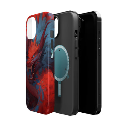 Phone Cases, Red Dragon Design, Dragon Lover Gift, Protective Cover, Unique Phone Accessories, Mythical Creature Phone Case