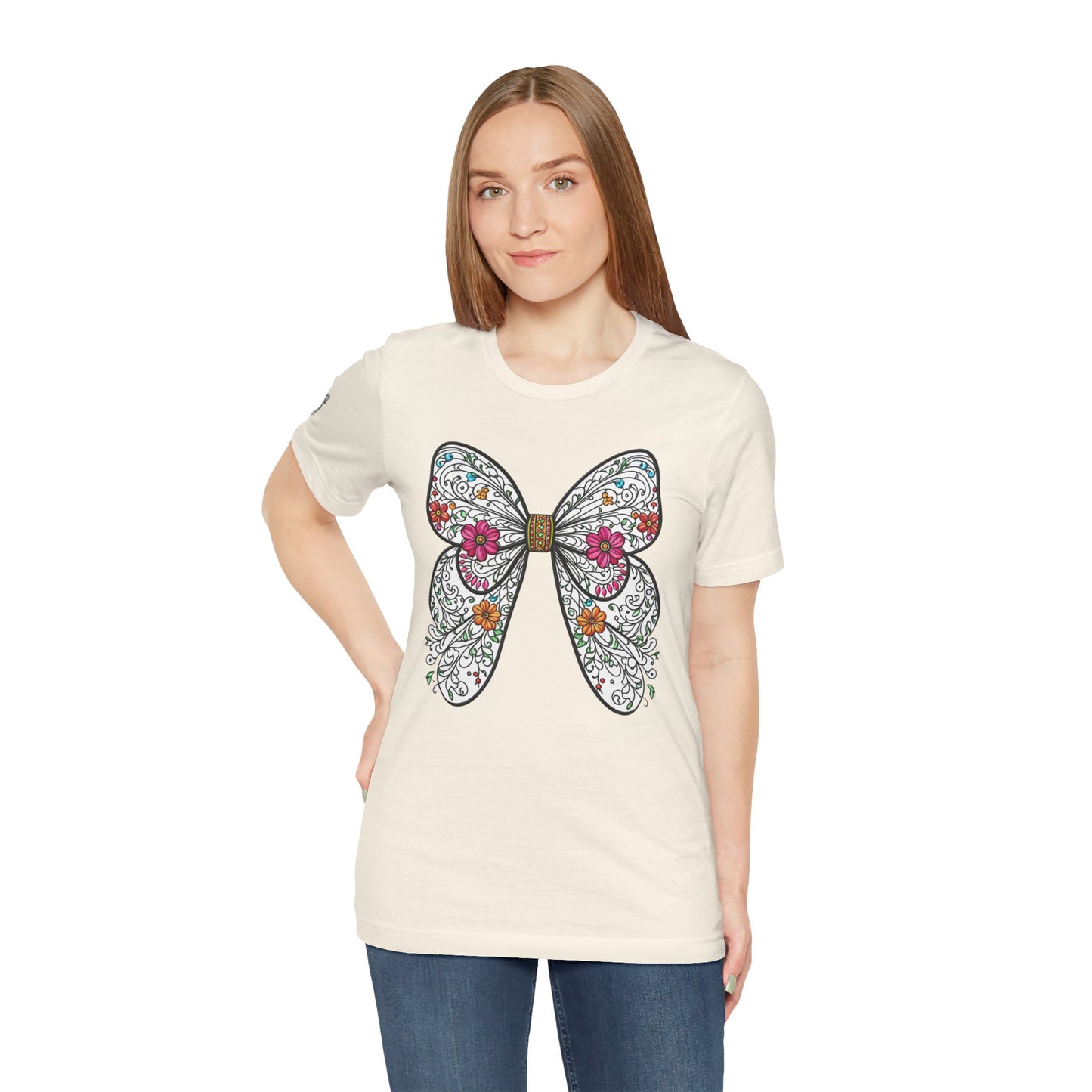 Butterfly Unisex Tee, Nature Lover Shirt, Spring Graphic Top, Insect Print T-Shirt, Garden Theme Clothing