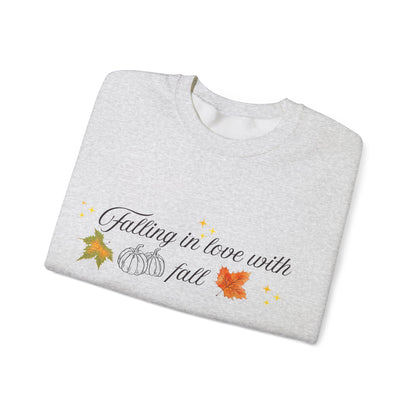 Swetshirt Falling  In Love With Fall Crewneck