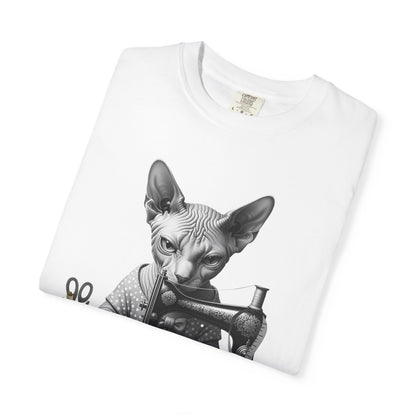 T-Shirt Cat Sewing, Funny Sewing Cat Tee, Craft Lover Shirt, Quilter Gift, Unisex Sewing Top