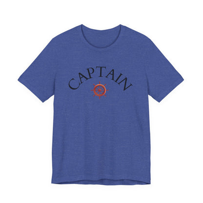 T-Shirt Captain, Nautical Graphic Tee, Sea Lover Shirt, Sailor Theme Top, Unisex Beach Style