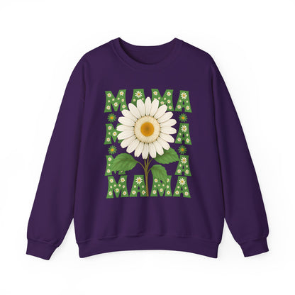 Mama Sweatshirt, Mother's Day Gift, Unisex Crewneck Jumper, Floral Top, Mom Birthday Present, Spring Outerwear,