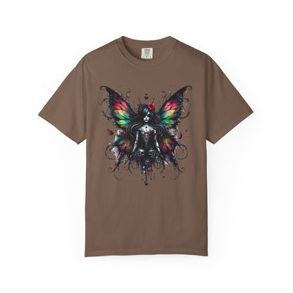Gothic Fairy Tattoo T-shirt, Dark Fantasy Tee, Alternative Clothing, Magical Creature Shirt, Unique Gift Idea