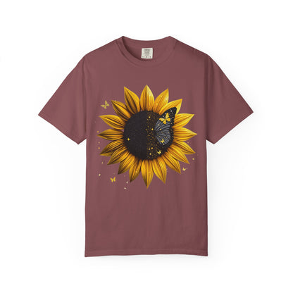 Sunflower Unisex T-shirt, Yellow Flower Tee, Floral Shirt, Botanical Top, Nature Lover Gift