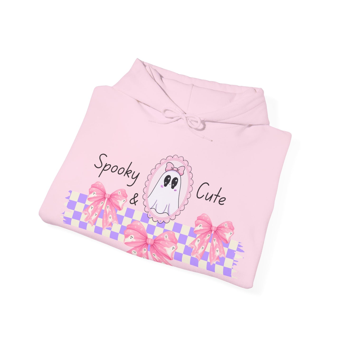 Spooky and Cute Pink Ghosts Unisex Hoodie - Halloween Sweatshirt, Gender-Neutral Pullover, Scary & Adorable Top