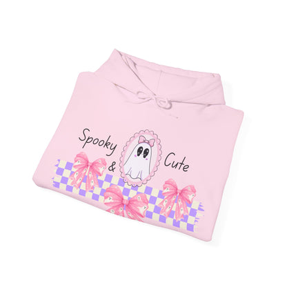 Spooky and Cute Pink Ghosts Unisex Hoodie - Halloween Sweatshirt, Gender-Neutral Pullover, Scary & Adorable Top