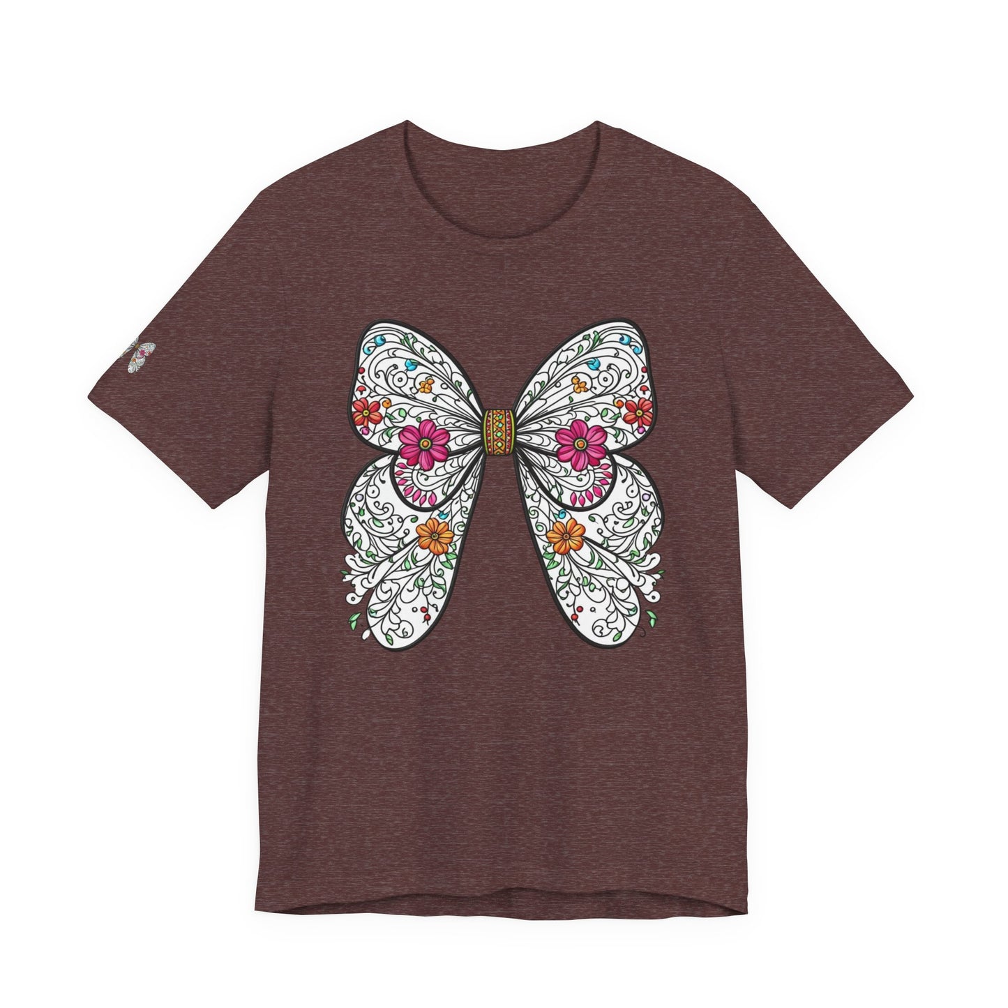 T-Shirt Butterfly , Nature Lover Tee, Spring Graphic Top, Garden Inspired Shirt, Unisex Insect Design