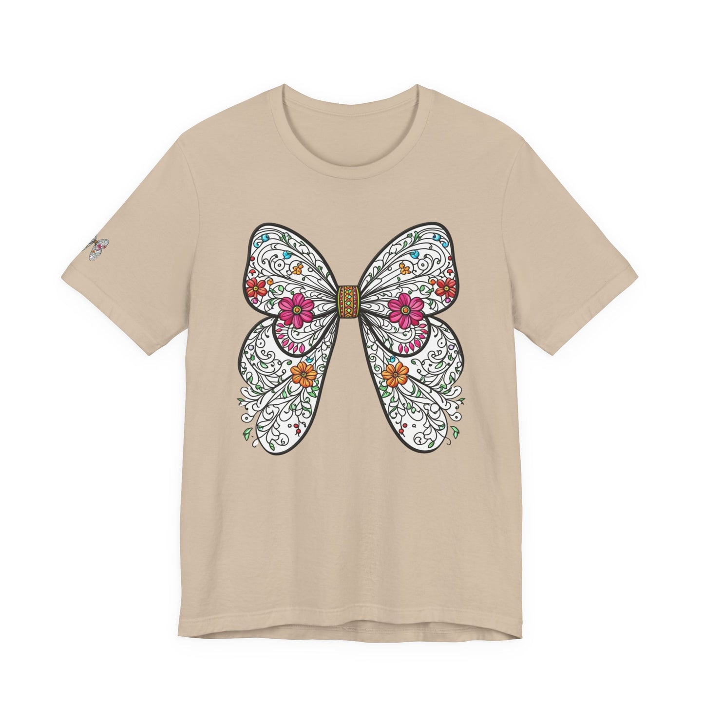 T-Shirt Butterfly , Nature Lover Tee, Spring Graphic Top, Garden Inspired Shirt, Unisex Insect Design
