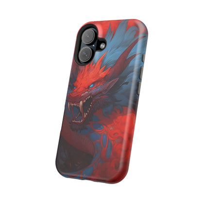 Phone Cases, Red Dragon Design, Dragon Lover Gift, Protective Cover, Unique Phone Accessories, Mythical Creature Phone Case