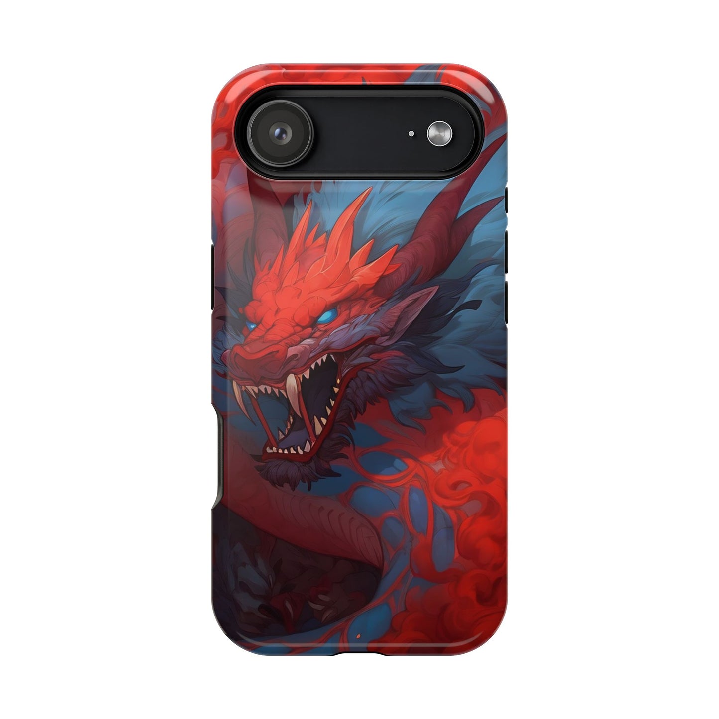 Phone Cases, Red Dragon Design, Dragon Lover Gift, Protective Cover, Unique Phone Accessories, Mythical Creature Phone Case