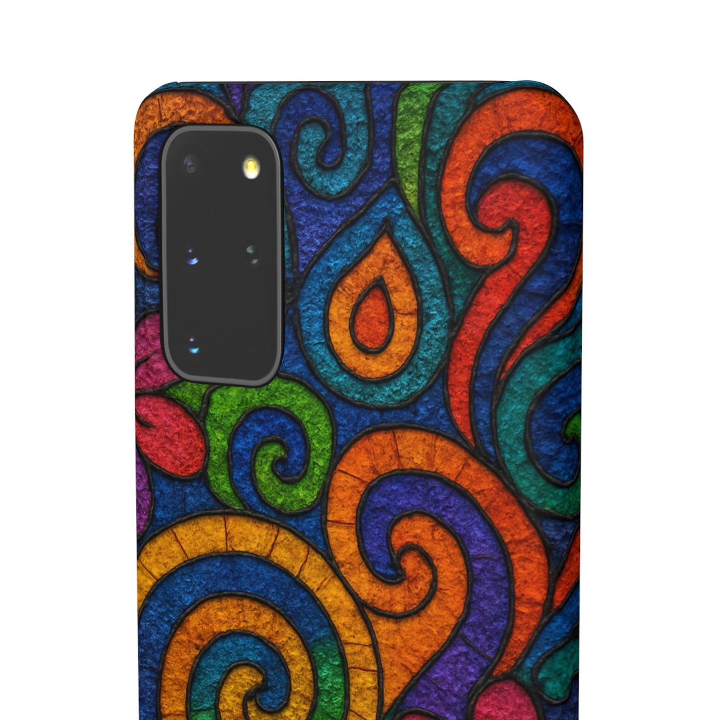 Psychedelic Hippie Phone Case, Boho Rainbow Retro 70s Groovy Art Cover
