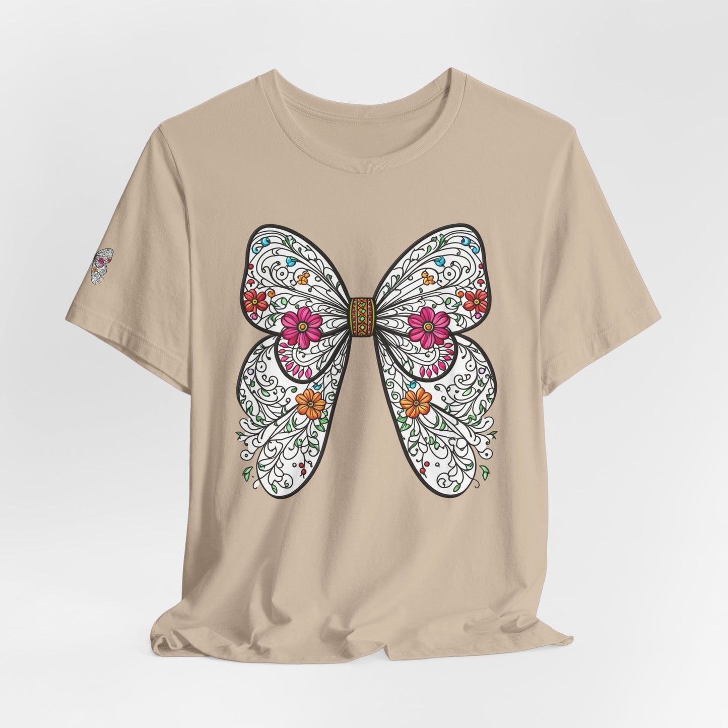 T-Shirt Butterfly , Nature Lover Tee, Spring Graphic Top, Garden Inspired Shirt, Unisex Insect Design