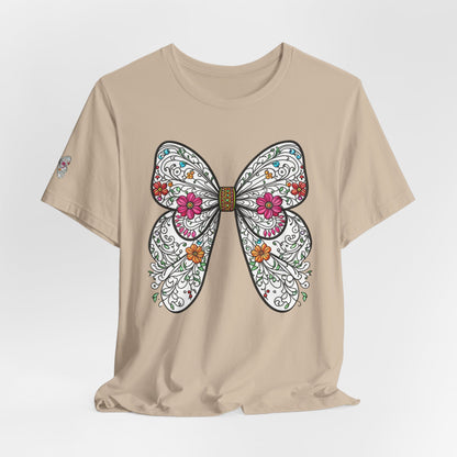 T-Shirt Butterfly , Nature Lover Tee, Spring Graphic Top, Garden Inspired Shirt, Unisex Insect Design