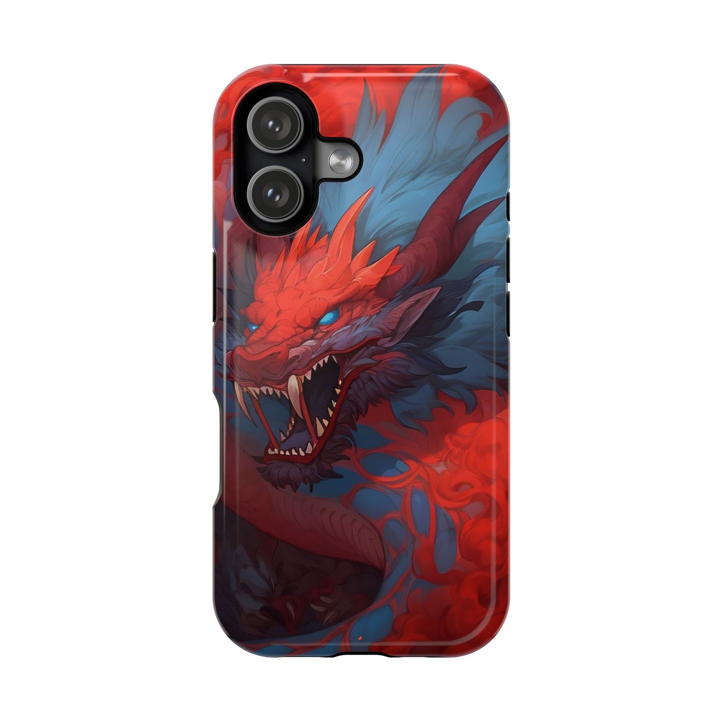 Phone Cases, Red Dragon Design, Dragon Lover Gift, Protective Cover, Unique Phone Accessories, Mythical Creature Phone Case