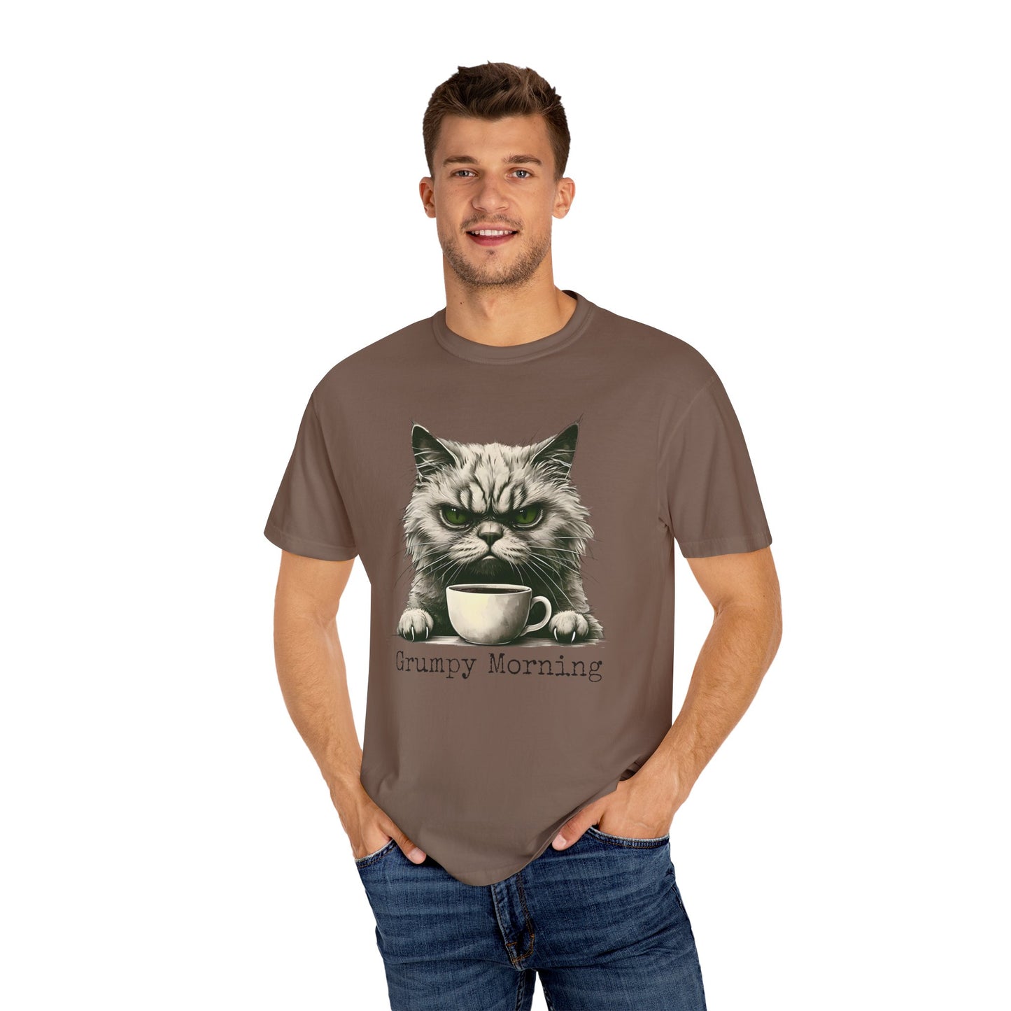 Grumpy Morning Cat Unisex T-shirt